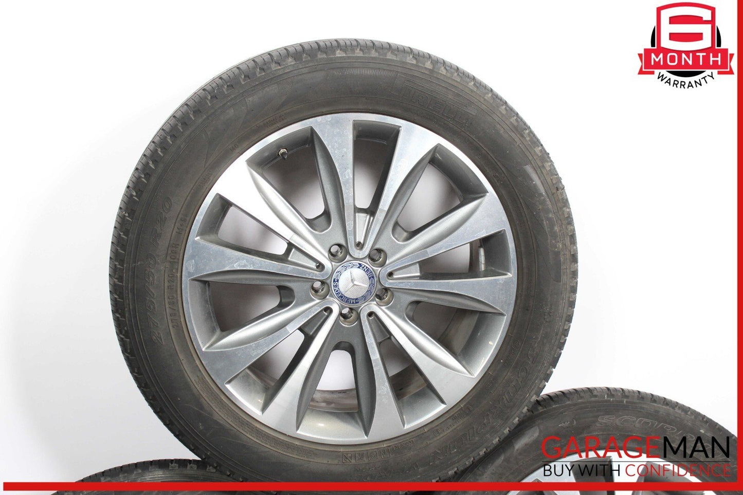 13-19 Mercedes X166 GL450 8.5Jx20H2 ET62 Complete Wheel Tire Rim Set of 4 Pc OEM