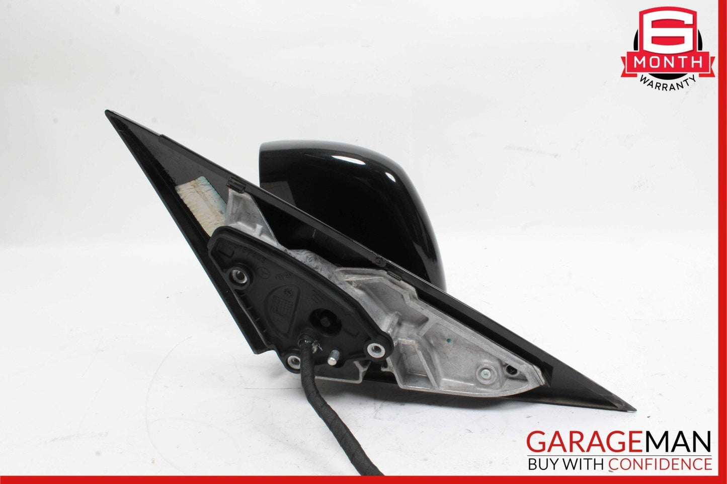 10-13 Mercedes W212 E500 Front Left Side Mirror Door Rear View Obsidian Black