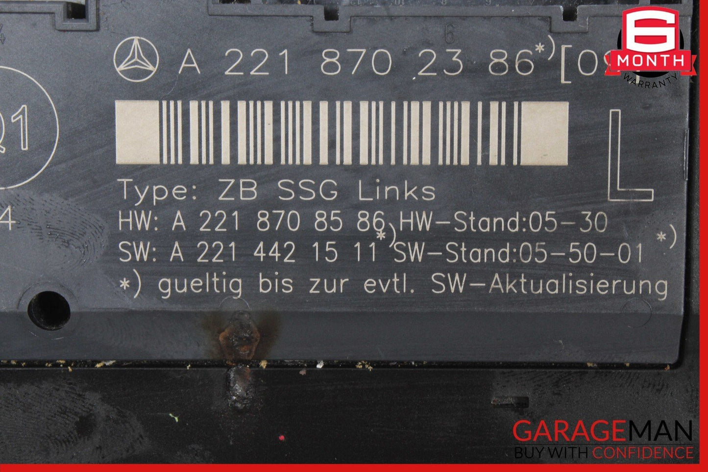 07-13 Mercedes W221 S550 S63 AMG Front Left Driver Under Seat Control Unit OEM