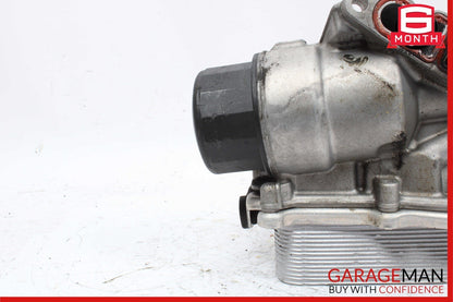 05-13 Mercedes W164 ML350 E350 M272 Engine Oil Filter Cooler Housing 2721800410