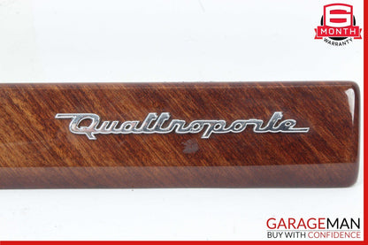 03-08 Maserati Quattroporte M139 Right Side Dashboard Panel Trim Wood OEM