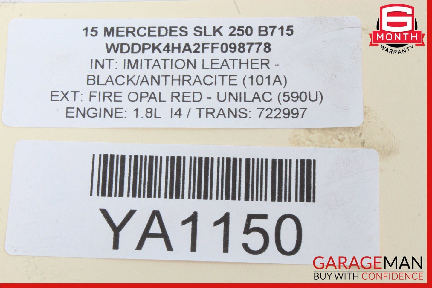 12-20 Mercedes W117 CLA250 SLK250 Hand Parking Brake Control Module Unit OEM