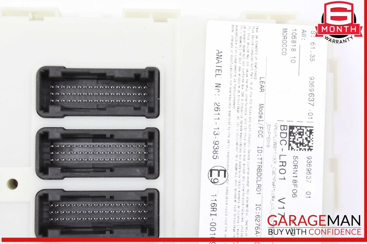 15 2015 Mini Cooper BCM Control Module Unit Fuse Box 9369637 OEM