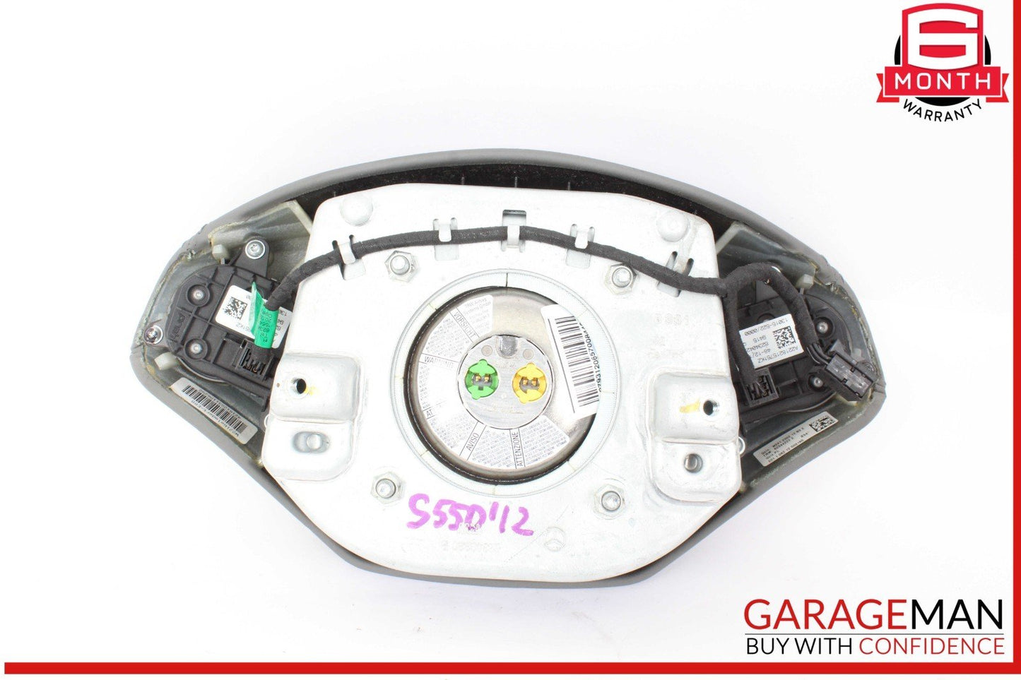 10-14 Mercedes W221 S550 CL550 Steering Wheel Airbag Air Bag Gray OEM