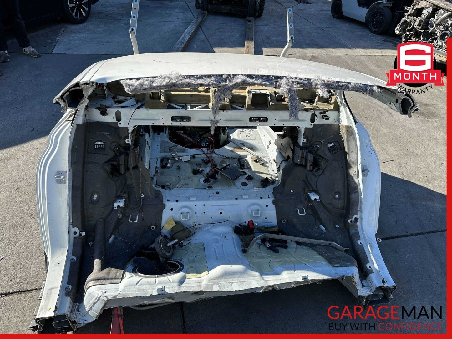 13-19 BMW 650i F06 Rear Trunk & Quarter Panel Body Structural Cut Assembly White