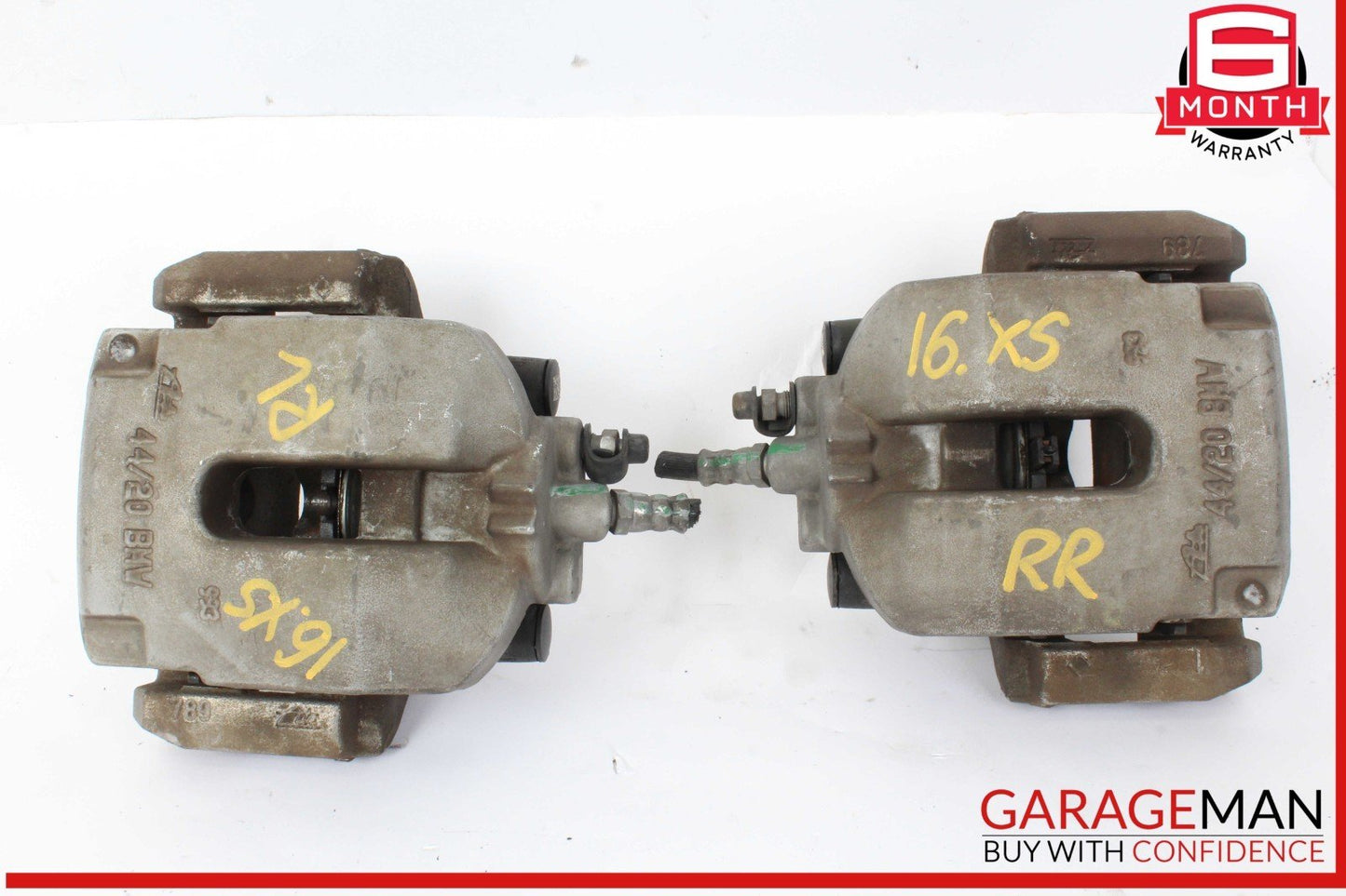 14-18 BMW X5 Rear Left and Rear Right Side Brake Caliper Calipers Set OEM