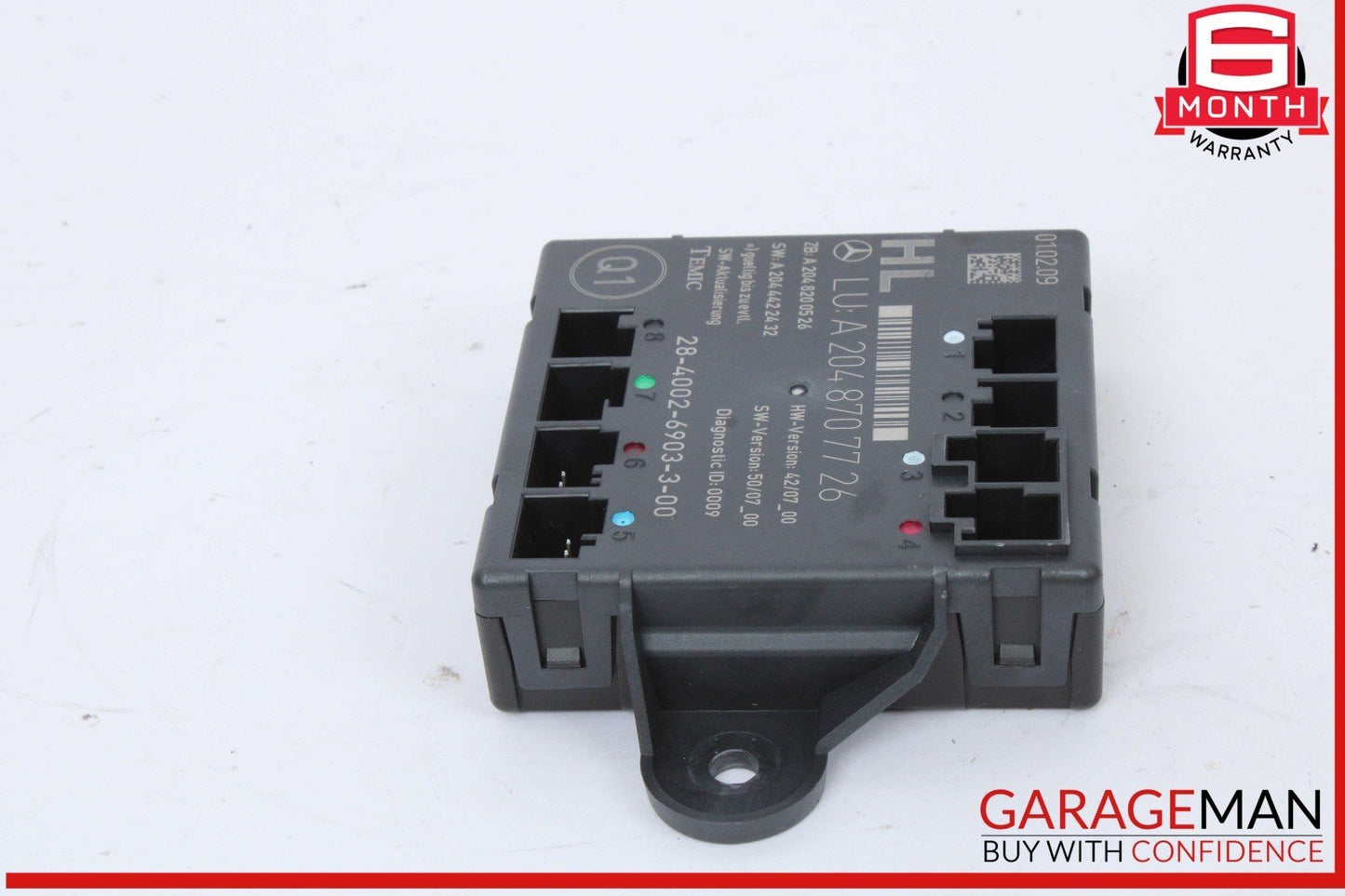 08-18 Mercedes X204 GLK350 Rear Left Driver Side Door Control Module Unit OEM