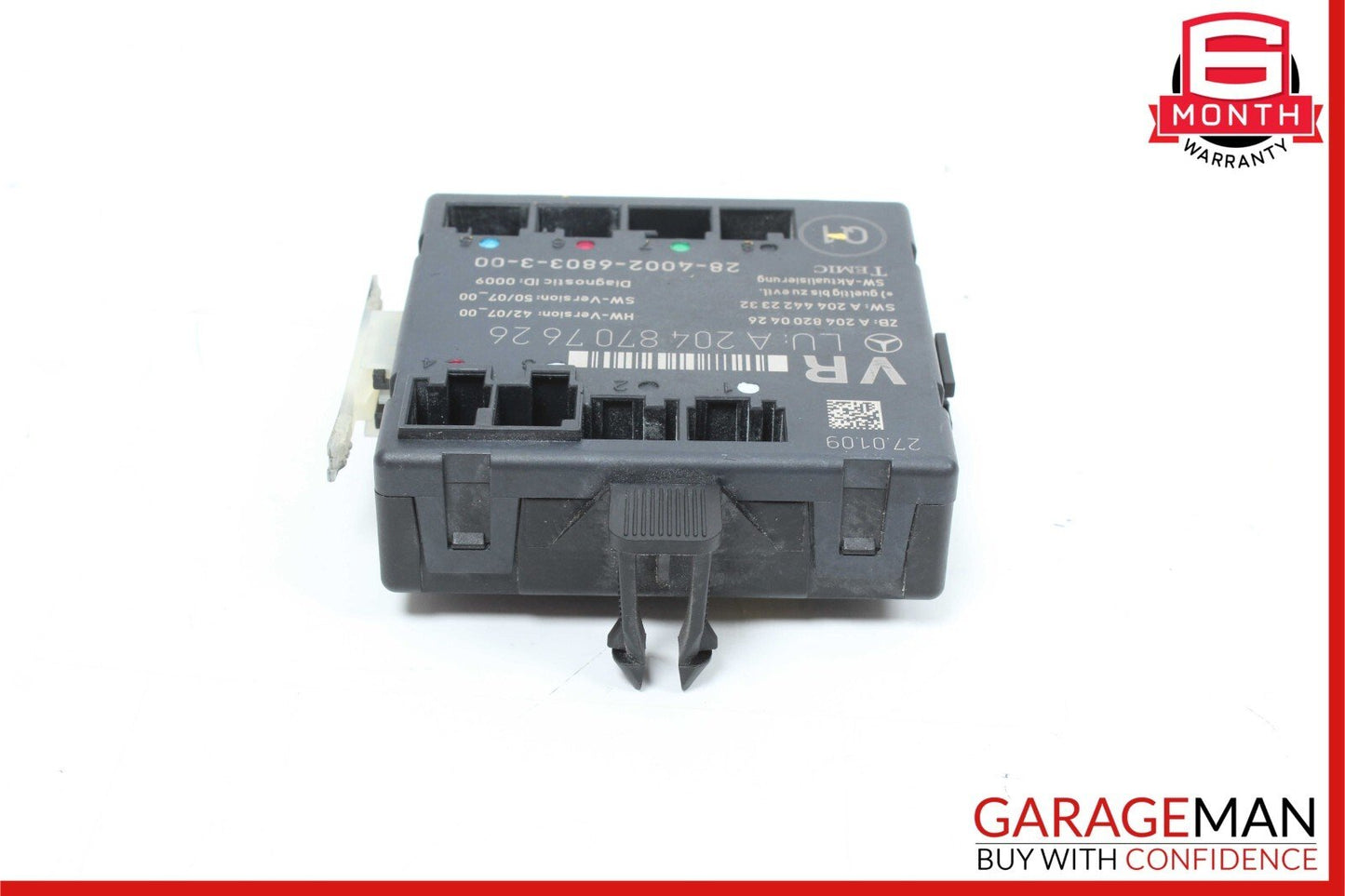 08-18 Mercedes W204 C300 C250 E400 Front Right Side Door Control Module Unit
