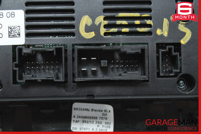 12-14 Mercedes W204 C250 C300 AC A/C Heater Climate Control OEM