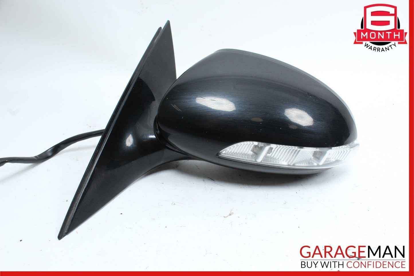 07-09 Mercedes W221 S550 S600 Front Left Side Mirror Door Rear View Black OEM