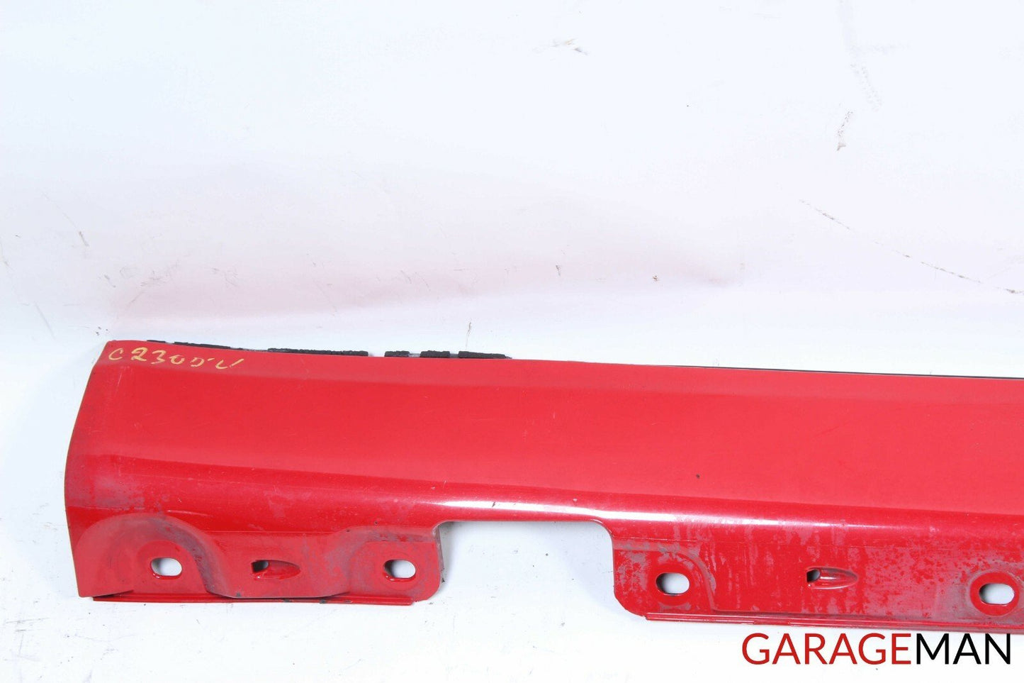 02-05 Mercedes W203 C230 Coupe Left Driver Side Rocker Skirt Moulding Panel Red