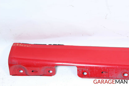 02-05 Mercedes W203 C230 Coupe Left Driver Side Rocker Skirt Moulding Panel Red