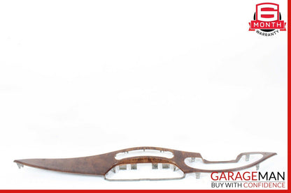 06-11 Mercedes W219 CLS500 Front Dash Dashboard Cluster Bezel Trim Bezel Wood