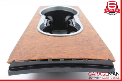 06-12 Mercedes W164 ML350 GL450 Front Center Console Cup Holder Compartment Wood