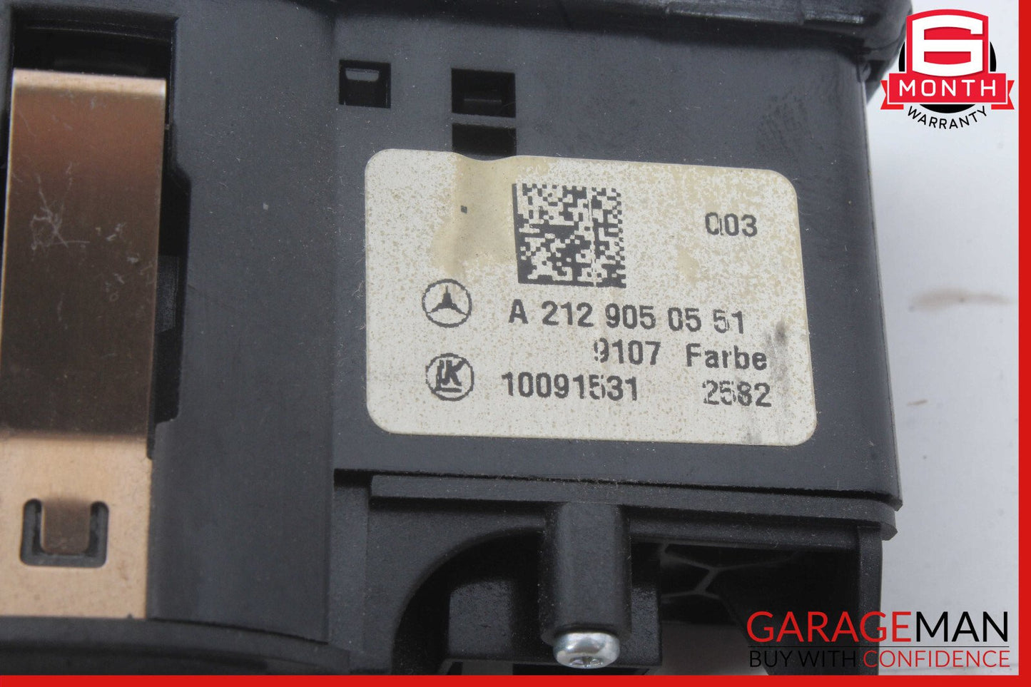 08-20 Mercedes W212 E350 Headlight Fog Light Switch Control Module OEM