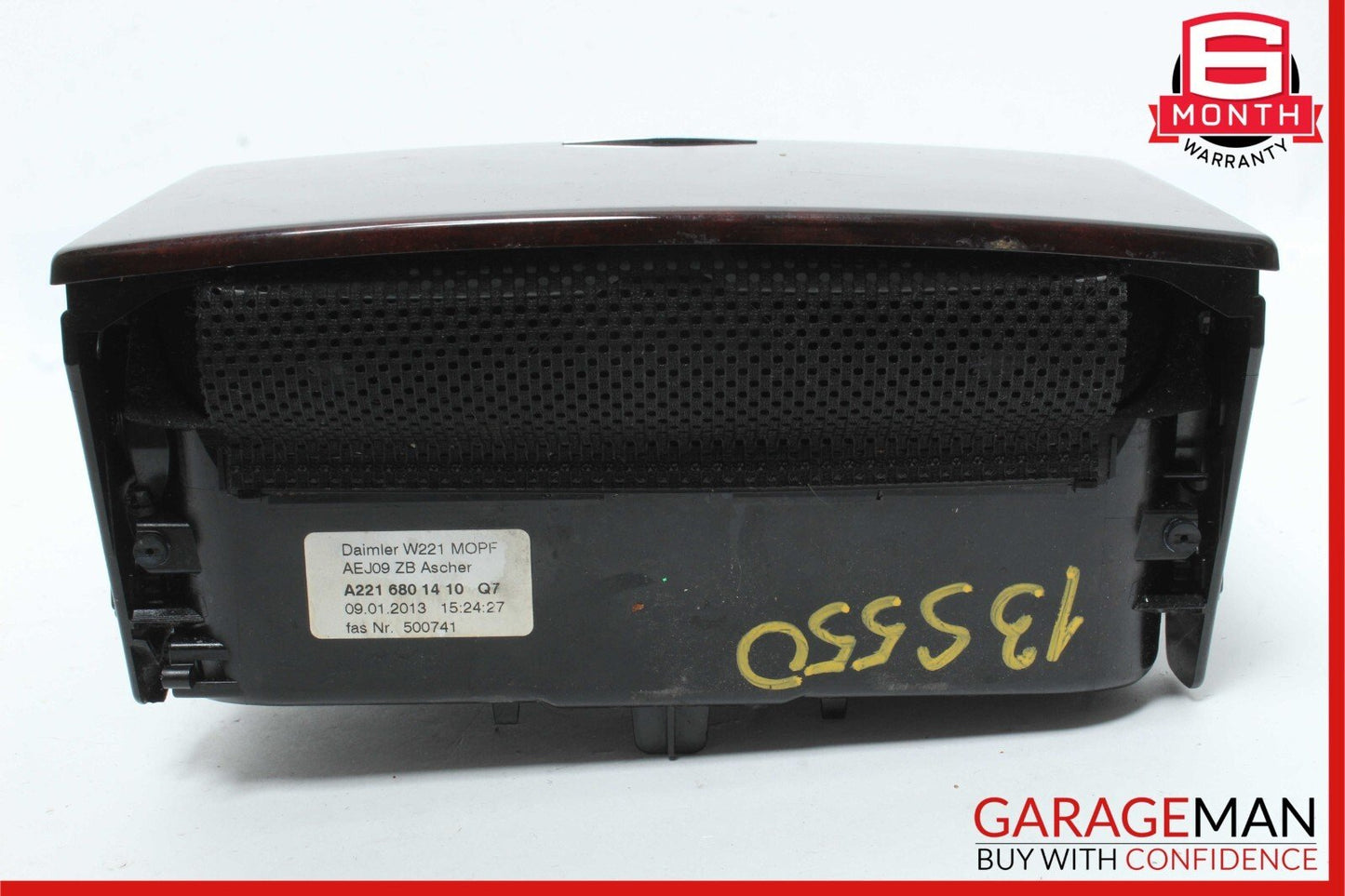 10-13 Mercedes W221 S550 S600 Ash Tray Ashtray Lighter Cup Holder Trim Wood OEM