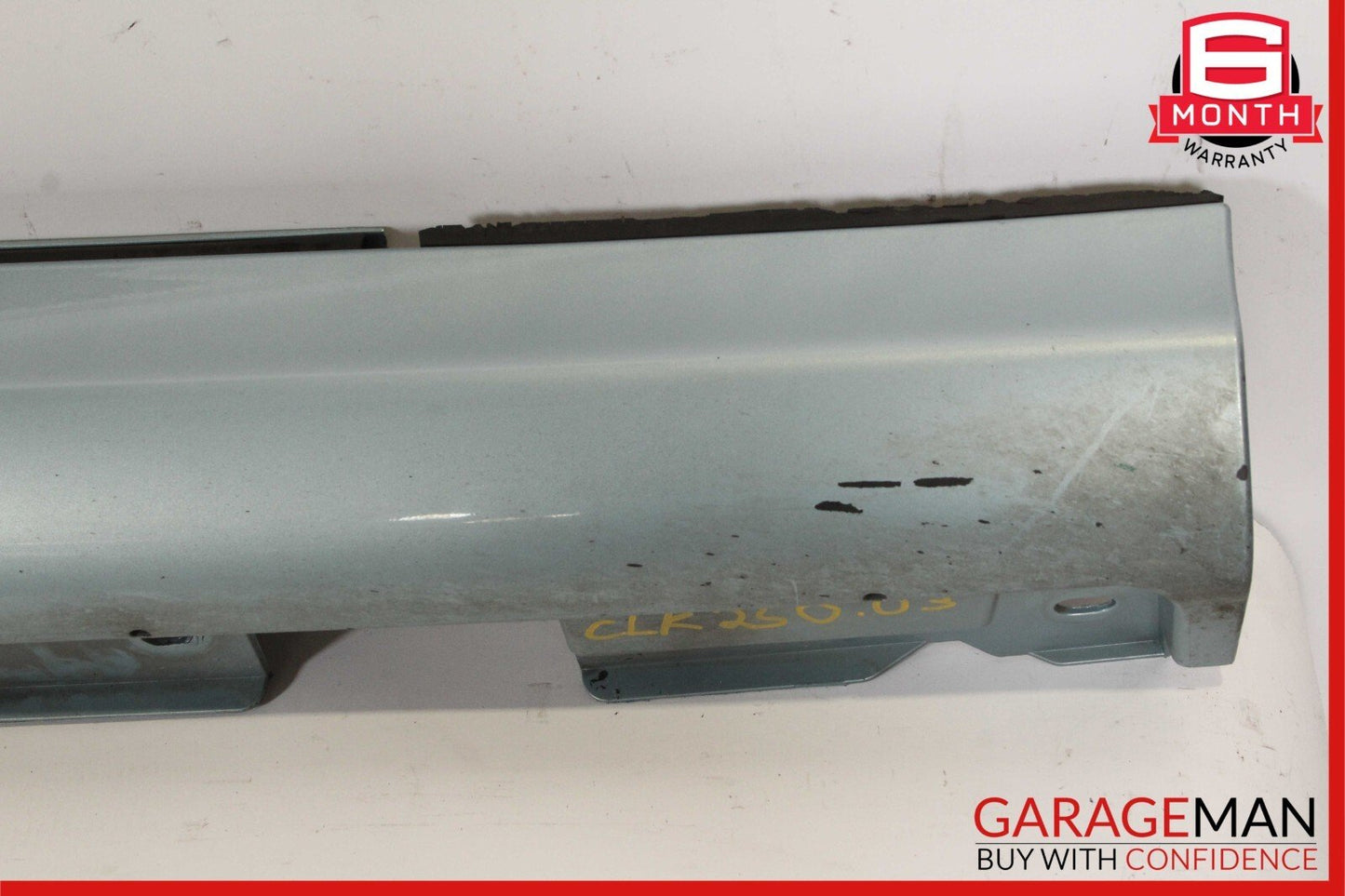 03-09 Mercedes W209 CLK320 Base Right Side Rocker Skirt Moulding Panel Ice Blue