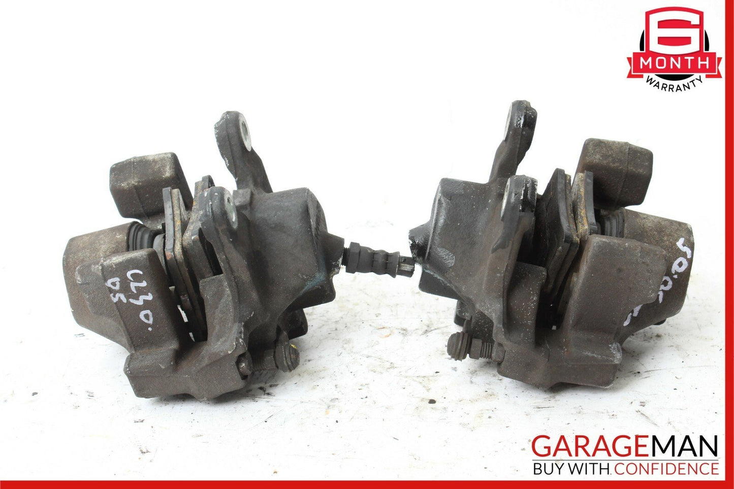 01-11 Mercedes C230 SLK280 Rear Right & Left Brake Caliper Calipers Set of 2 Pc