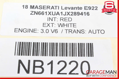 17-20 Maserati Levante M161 Rear Left Side Window Regulator Motor OEM