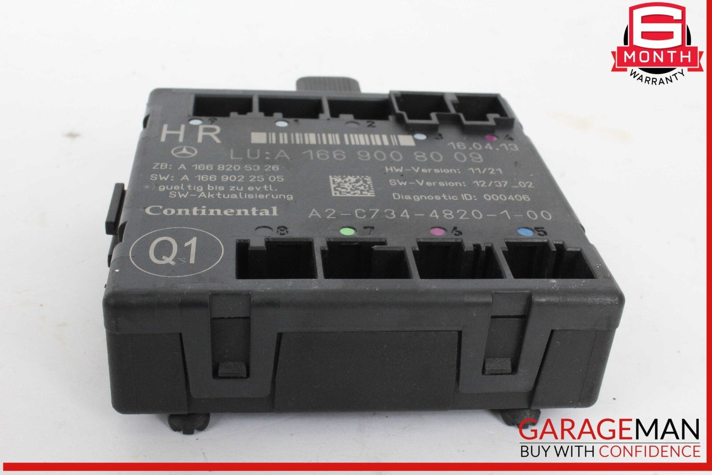 12-19 Mercedes X166 GL450 Rear Right Passenger Side Door Control Module Unit