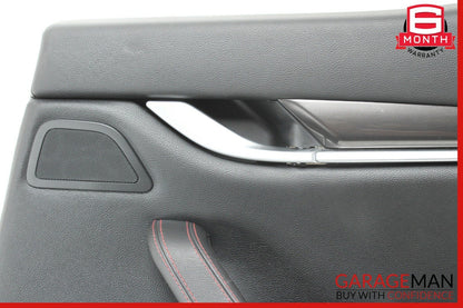 14-17 Maserati Ghibli Rear Right Side Complete Interior Door Panel Black OEM