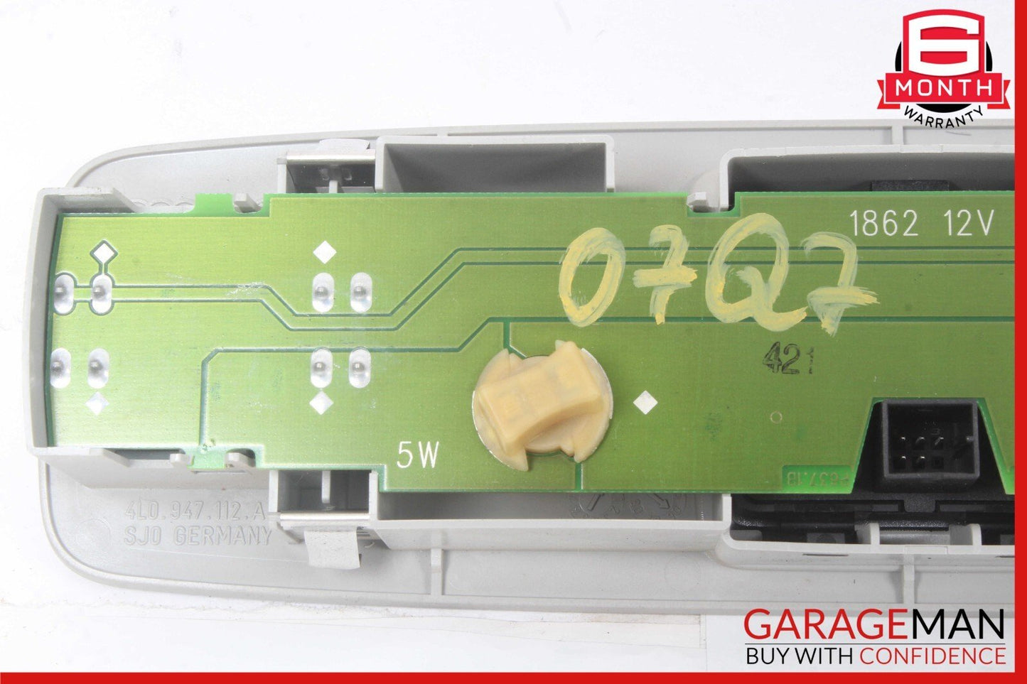 07-15 Audi Q7 Upper Over Head Center Dome Reading Light Lamp 4L0947112A OEM