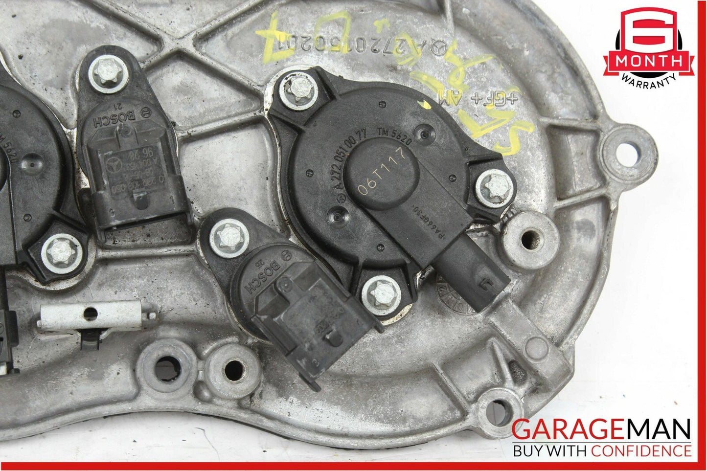 06-10 Mercedes S550 CLK350 E350 Front Left Engine Timing Chain Valve Cover Plate