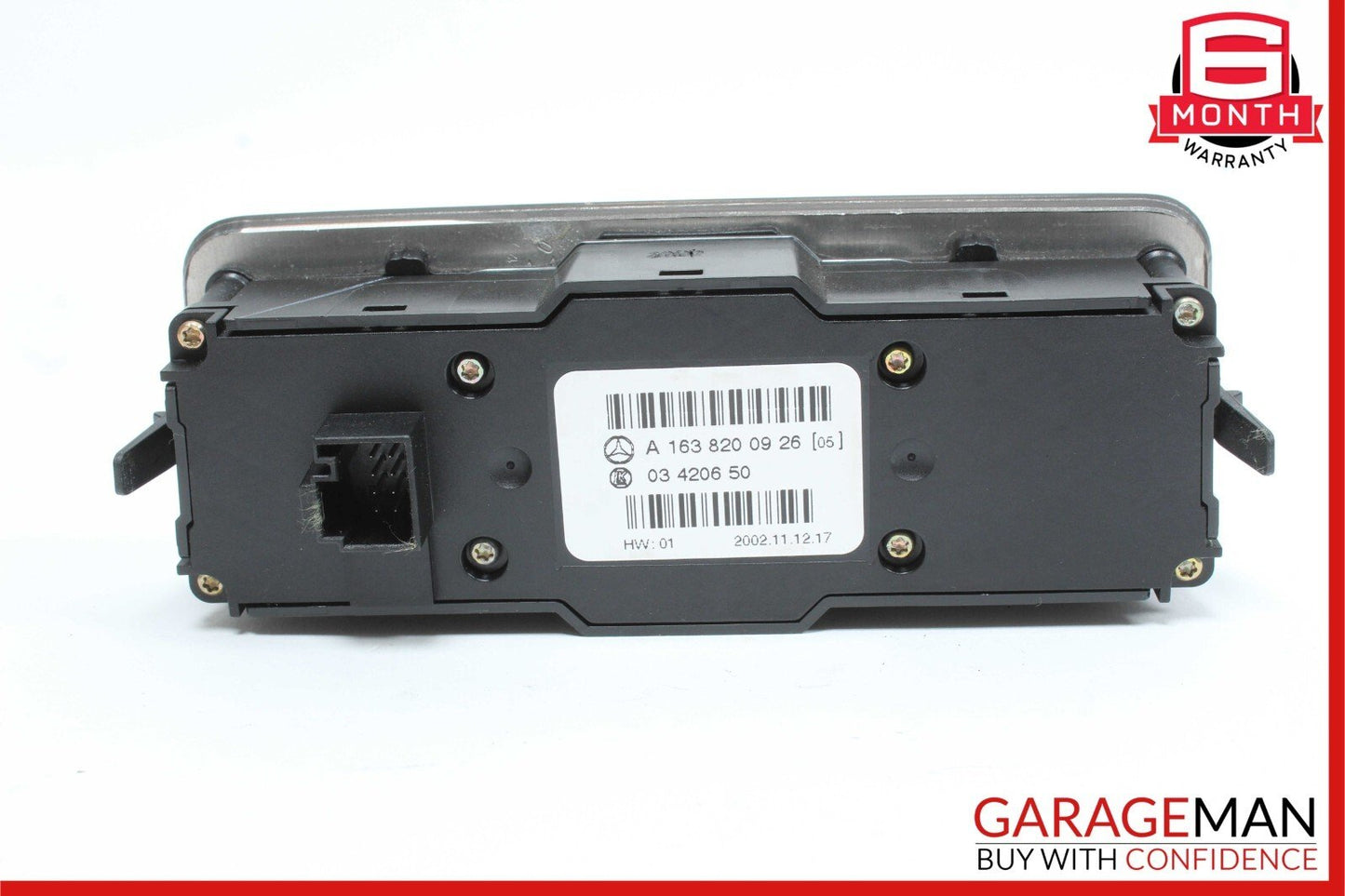 02-05 Mercedes W163 ML350 ML500 Rear AC Heater Climate Control 1638200926 OEM