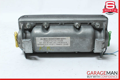 03-09 Mercedes W211 E500 E55 AMG Dash Dashboard Glove Box Airbag Air Bag OEM
