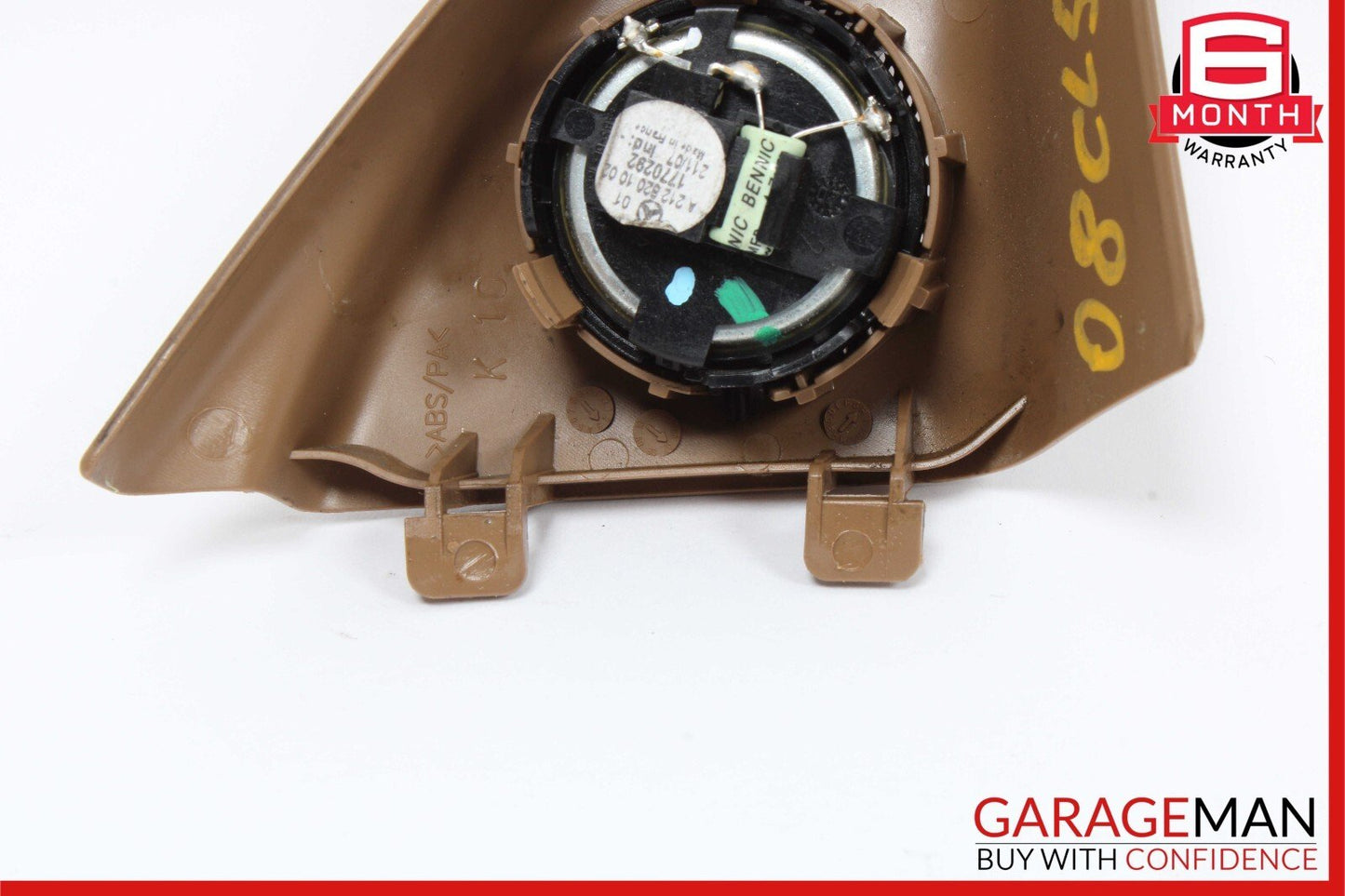 07-14 Mercedes W216 CL550 Front Left Side Door Tweeter Speaker Cover Brown