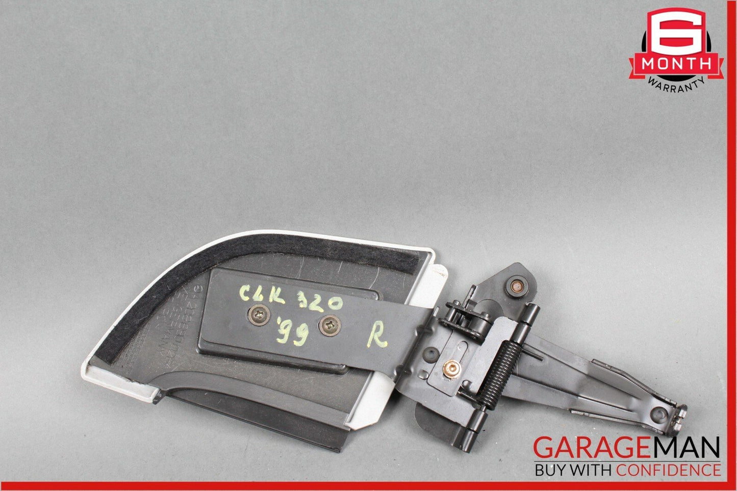 98-03 Mercedes W208 CLK320 Right Passenger Side Trunk Flap Convertible Top Grey