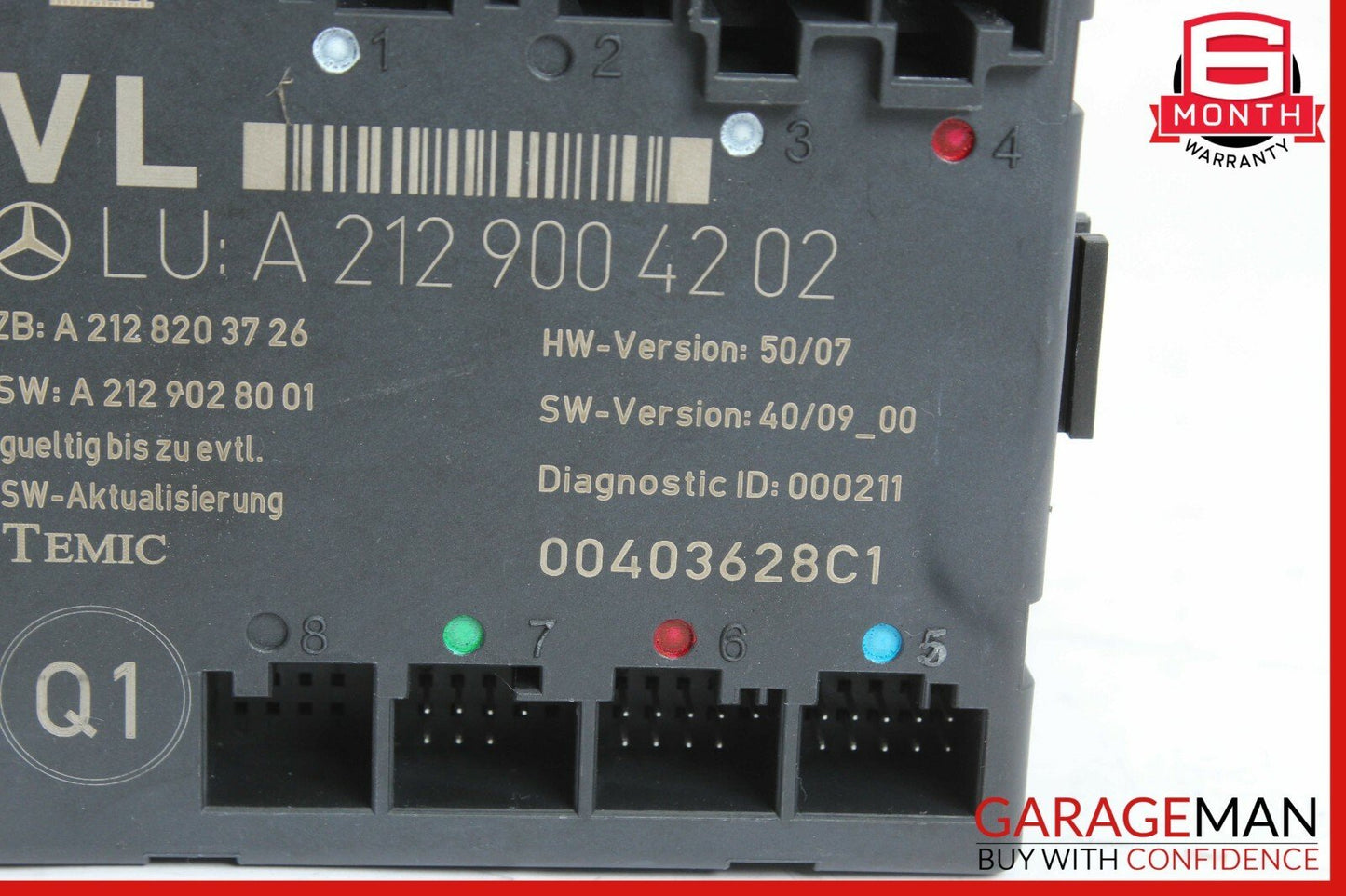 08-14 Mercedes W207 E350 Front Left Driver Side Door Control Module OEM