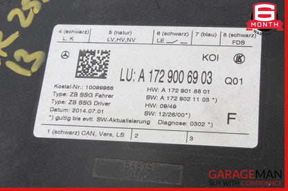 08-18 Mercedes R172 SLK250 C350 CLS500 Front Right Side Seat Control Module Unit