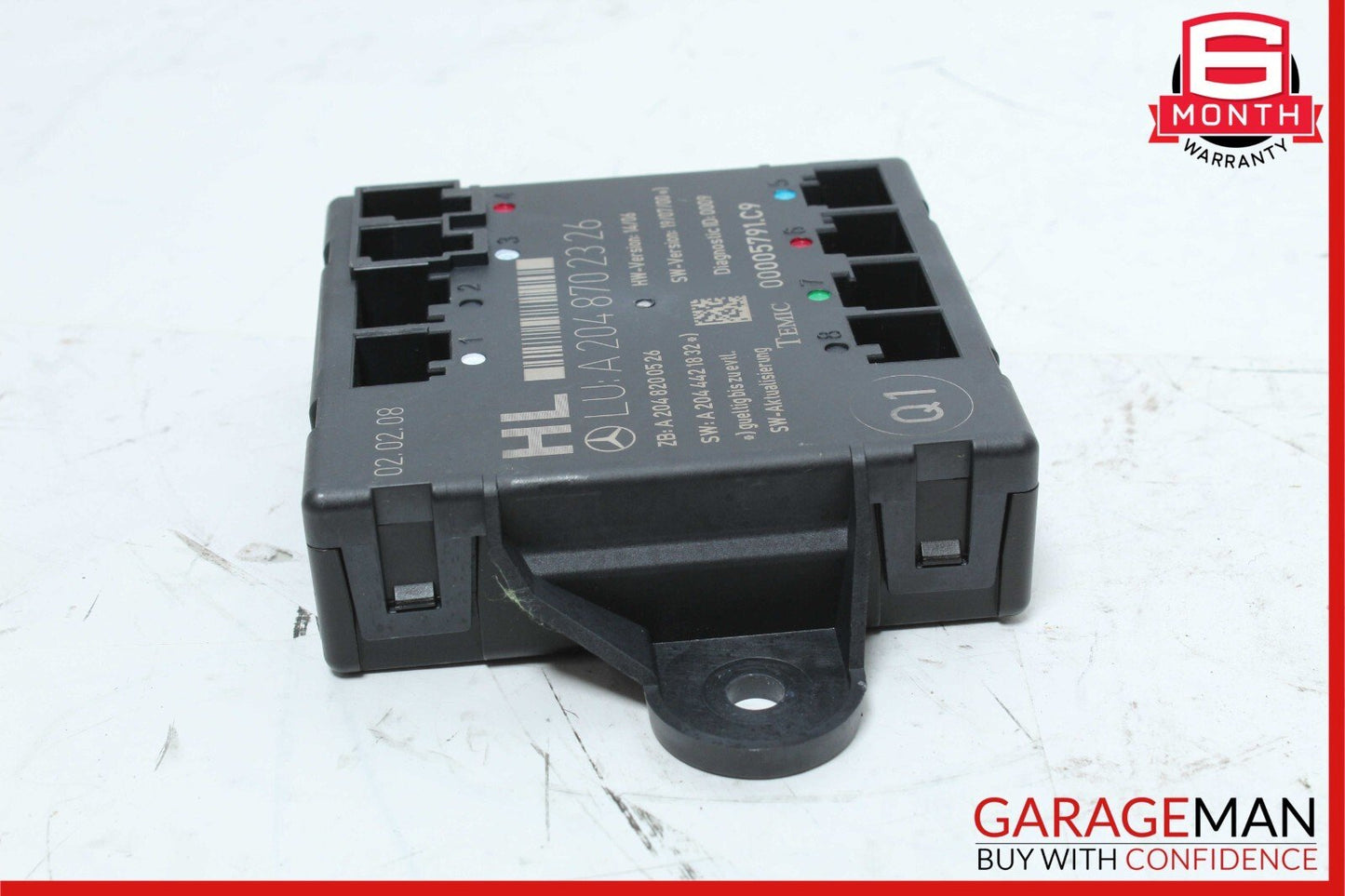 08-14 Mercedes W204 C300 C350 Rear Left Side Door Control Module 2048702326 OEM