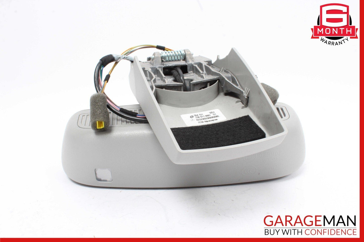 07-12 Mercedes R230 SL550 SL55 AMG Interior Rear View Mirror Gray OEM