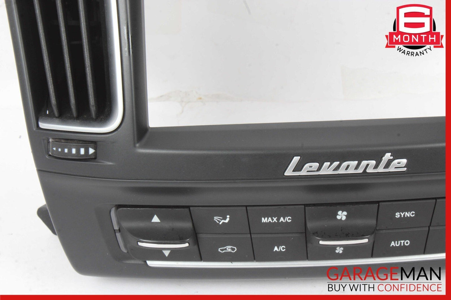 17-23 Maserati Levante AC Heater Climate Control Switch w/ Radio Screen Bezel