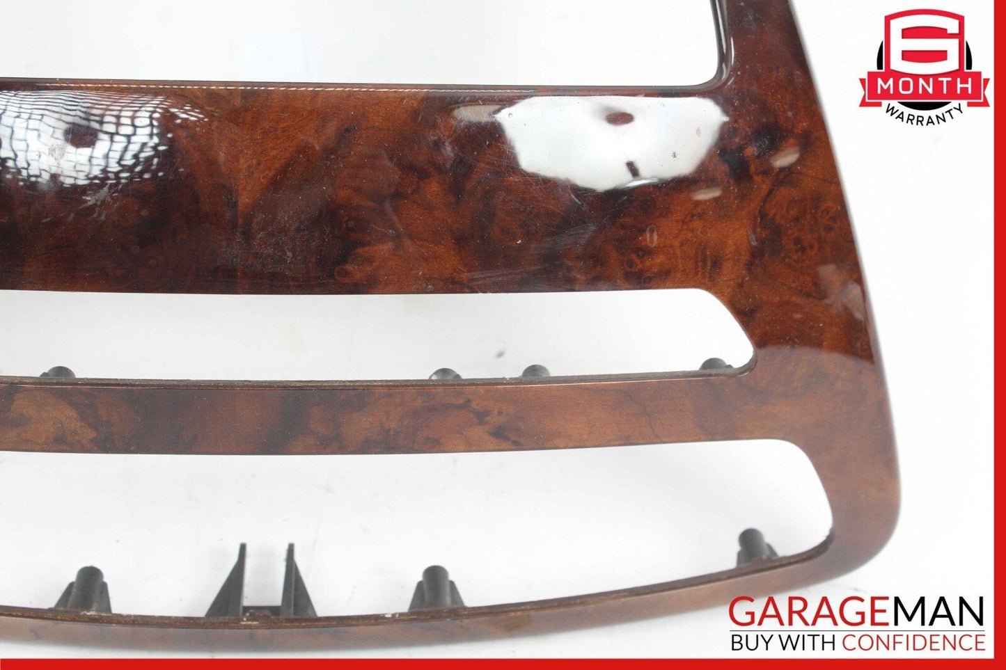 07-14 Mercedes W216 CL550 Center Console Comand Unit Radio Bezel Trim Wood OEM
