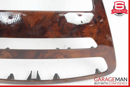 07-14 Mercedes W216 CL550 Center Console Comand Unit Radio Bezel Trim Wood OEM