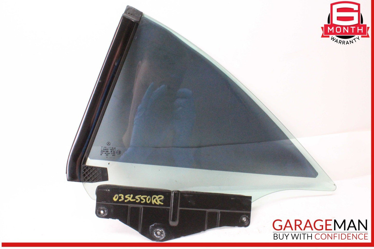 03-12 Mercedes R230 SL500 SL55 AMG Rear Right Side Quarter Window Glass OEM