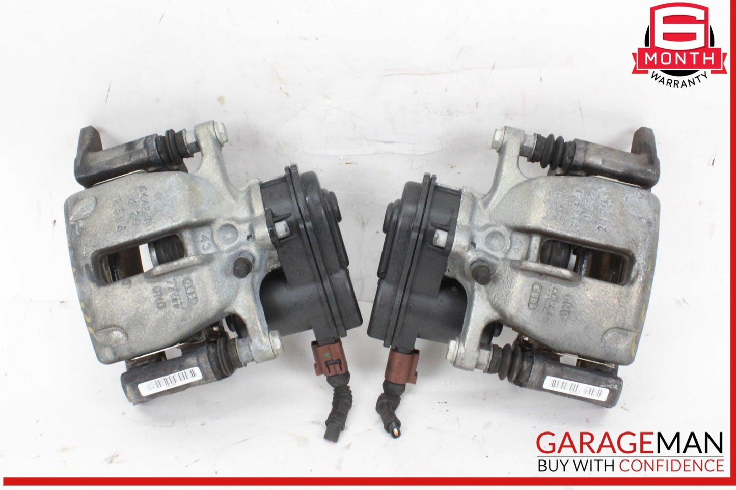 09-17 Audi Q5 A5 S5 A4 Rear Left and Right Side Brake Caliper Calipers Set OEM
