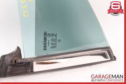 06-11 Mercedes W219 CLS500 Rear Right Side Quarter Window Glass Panel Assembly