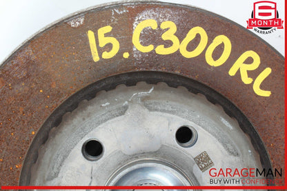 15-20 Mercedes W205 C300 Rear Left Side Wheel Spindle Knuckle w/ Rotor Disc OEM