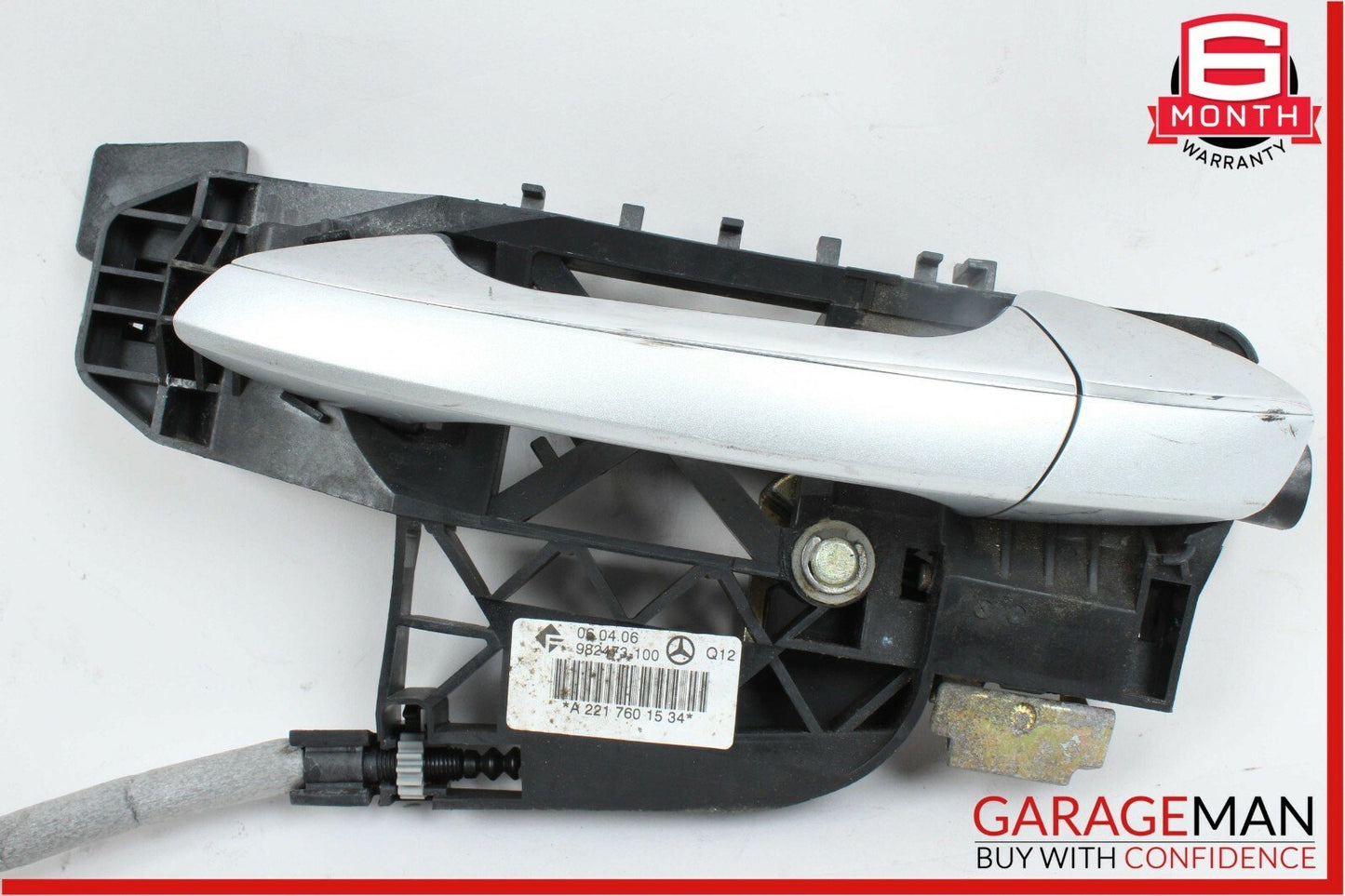 07-13 Mercedes S550 Rear Left Door Lock Latch Actuator w/ Exterior Handle Silver