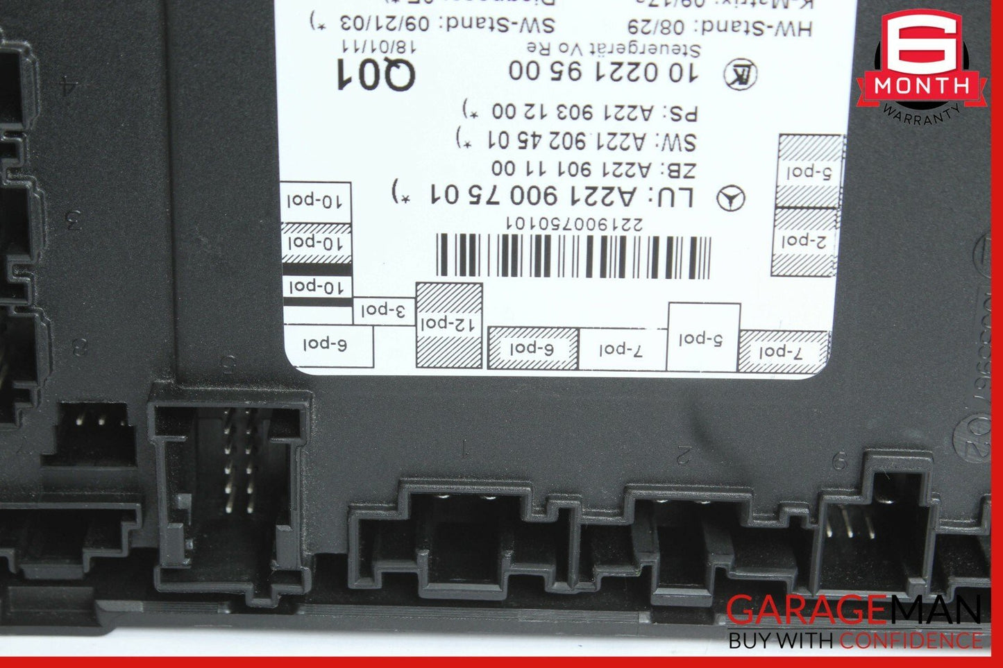 07-13 Mercedes W221 S550 S63 AMG Front Right Door Control Module 2219007501 OEM