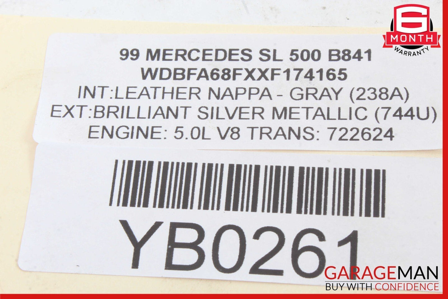 90-02 Mercedes R129 SL500 SL320 Heated Seat Control Module 0008206226 OEM