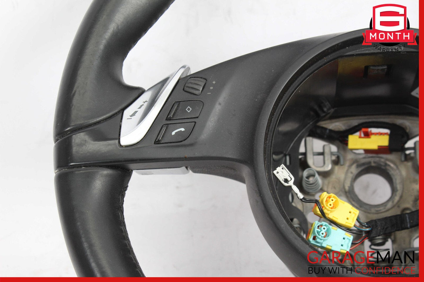 11-14 Porsche Cayenne 958 S Steering Wheel w/ Paddle Shifters Black OEM