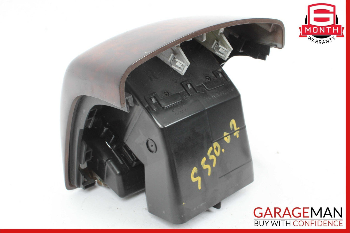 07-13 Mercedes W221 S550 Rear Center Console A/C AC Air Vent Trim Assembly Wood