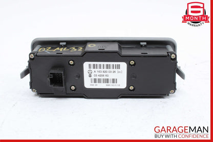 02-05 Mercedes W163 ML320 Rear Window Switch w/ Climate Control 1638200326 OEM