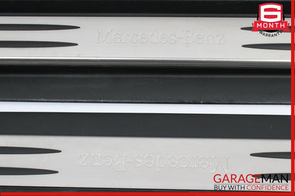 05-11 Mercedes R171 SLK280 Front Left & Right Door Step Sill Scuff Plate Set OEM