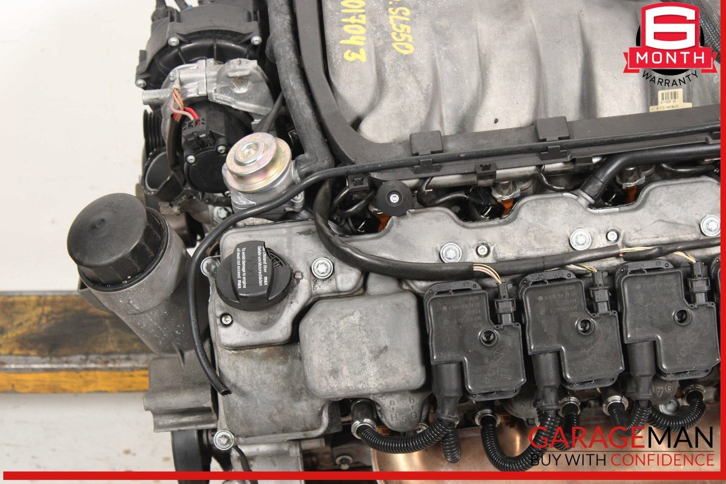03-06 Mercedes R230 SL500 RWD Engine Motor Block Assembly OEM 133k